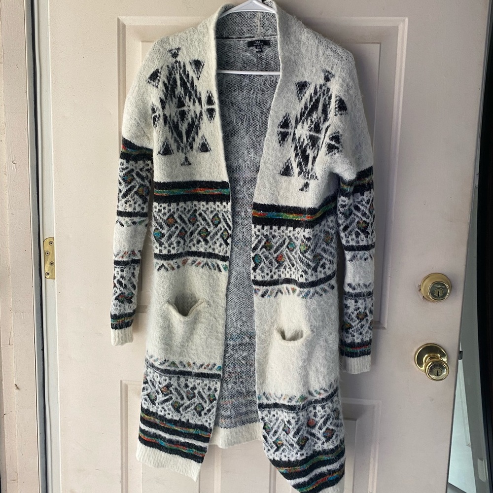 Tribal Print Sweater/Duster by MM Michelle